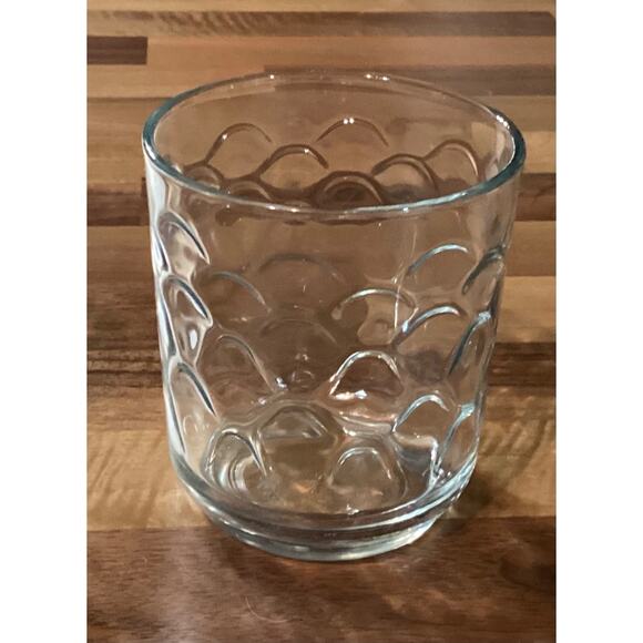 Vintage Libbey Urban Polka Dots Thumbprint Clear Glass Rocks 3.5” Set Of 4 - Picture 8 of 10